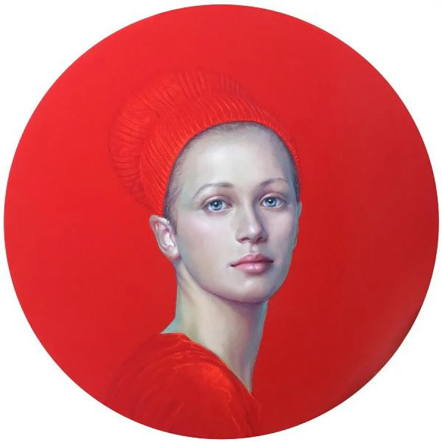 Salustiano: o.T. (red painting small) Jan 2016