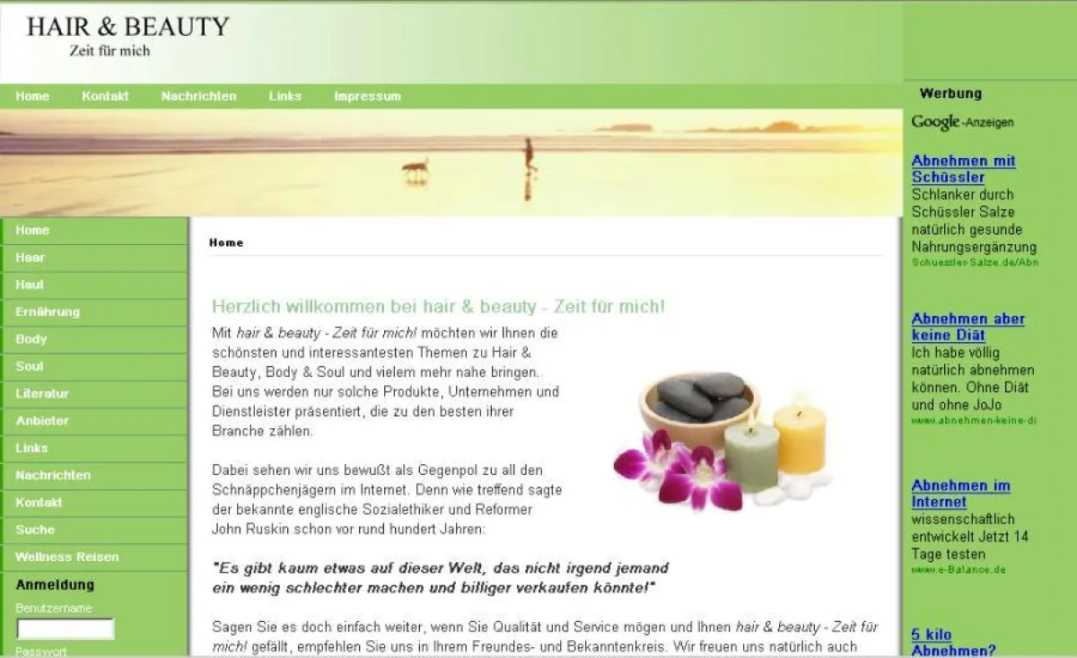 Das Portal Hair & Beauty - Zeit für mich! mit Themen rund um Haare, Schönheit, Wellness, Body und Soul.