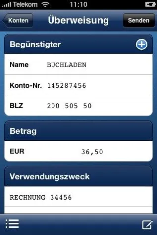 Bezahlen auf dem iPhone mit iOutBank in der Einkaufs-App von Shopgate Bild: Bezahlen auf dem iPhone mit iOutBank in der Einkaufs-App von Shopgate