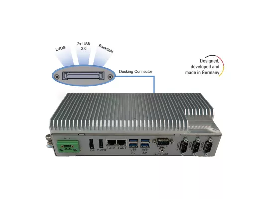 Bild: BoxPC Pro 7300 von Distec für anspruchsvollen Industrie-Einsatz