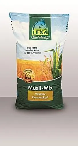 Bild: LEXA® Vitalmix Derma-Light – die energiearme Mischung für alle Pferde mit Haut- und Fellproblemen ohne Hafer