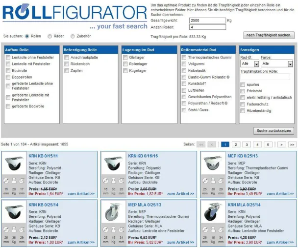 Rollentechnik vom Stein GmbH mit neuem B2B und B2C Webshop und neuer Website Bild: Rollentechnik vom Stein GmbH mit neuem B2B und B2C Webshop und neuer Website