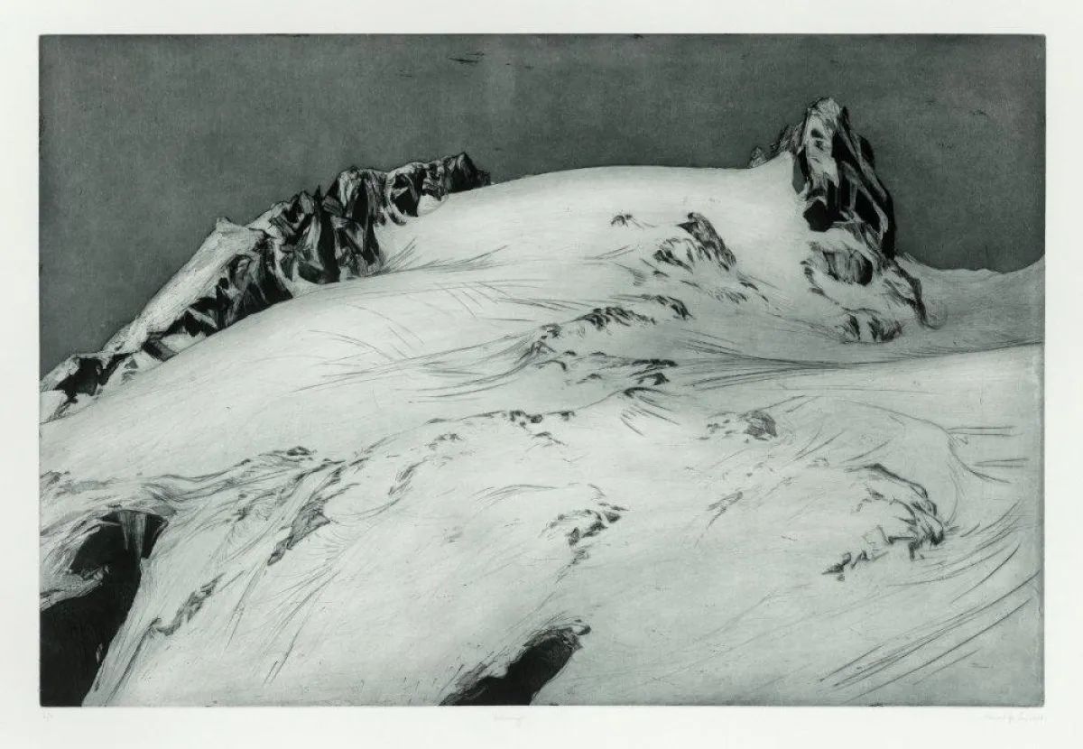 „Hochvernagt“ - Kaltnadel & Aquatinta - Platte: 60x90cm, Blatt: 78x107 - 2006