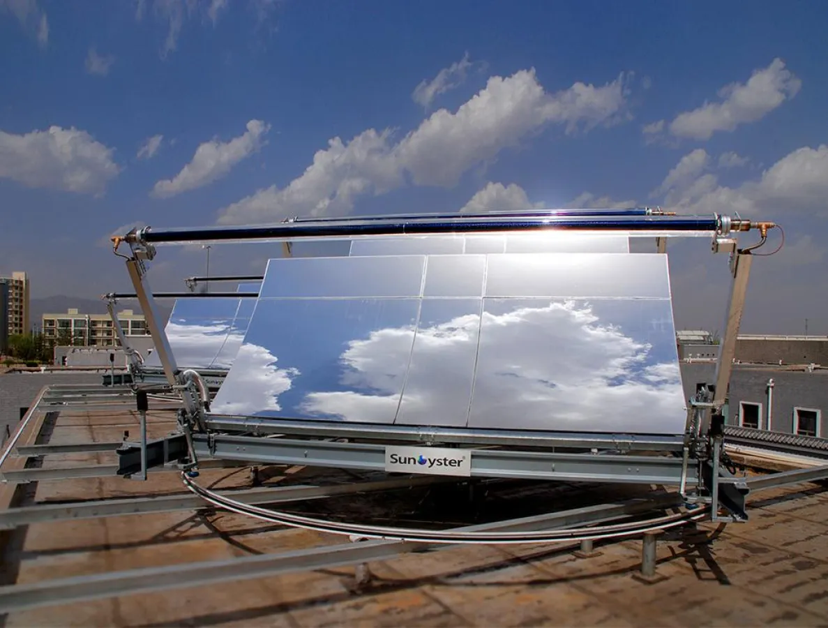 SunOyster Dachinstallation in Shuozhou, China