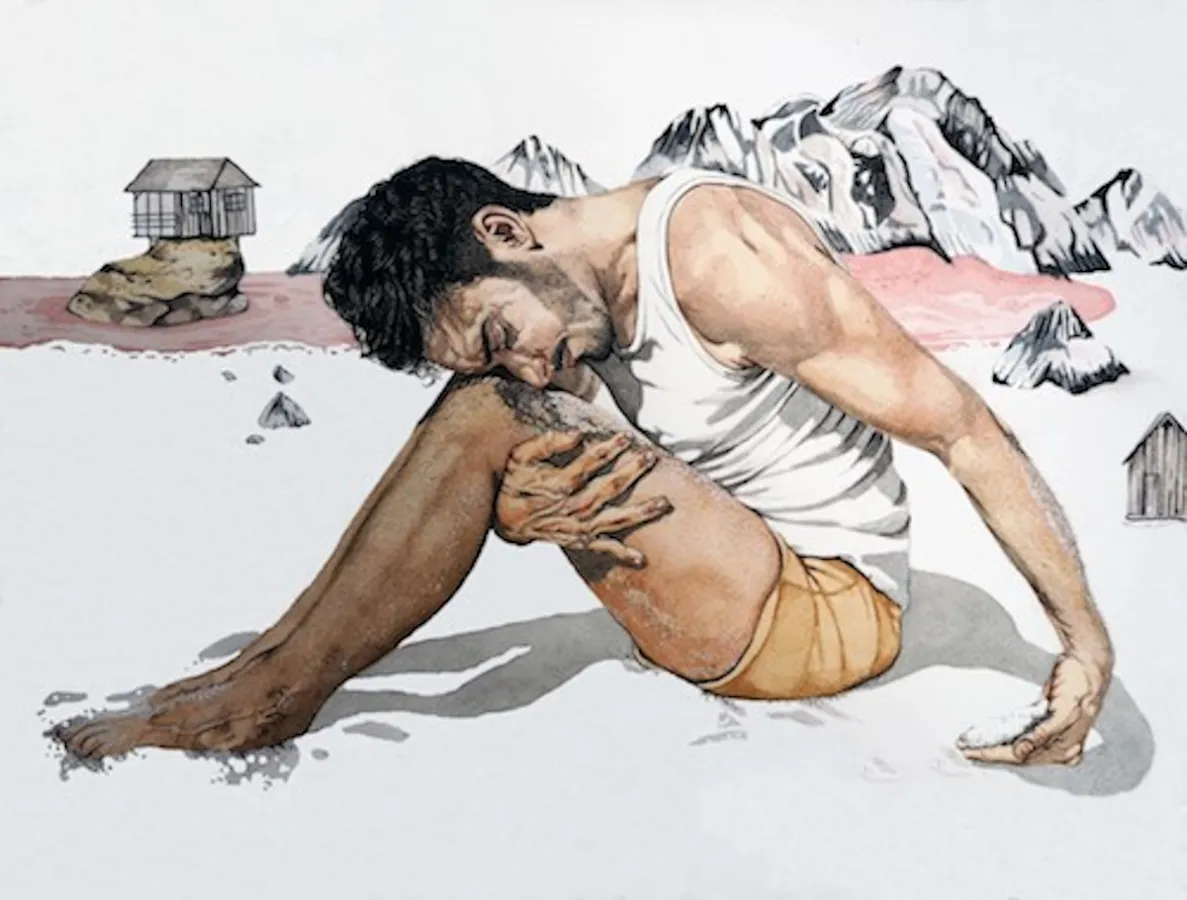 Silvia Lermo, Diese Winde. Aquarell auf Papier, 30 x 40 cm. 2019