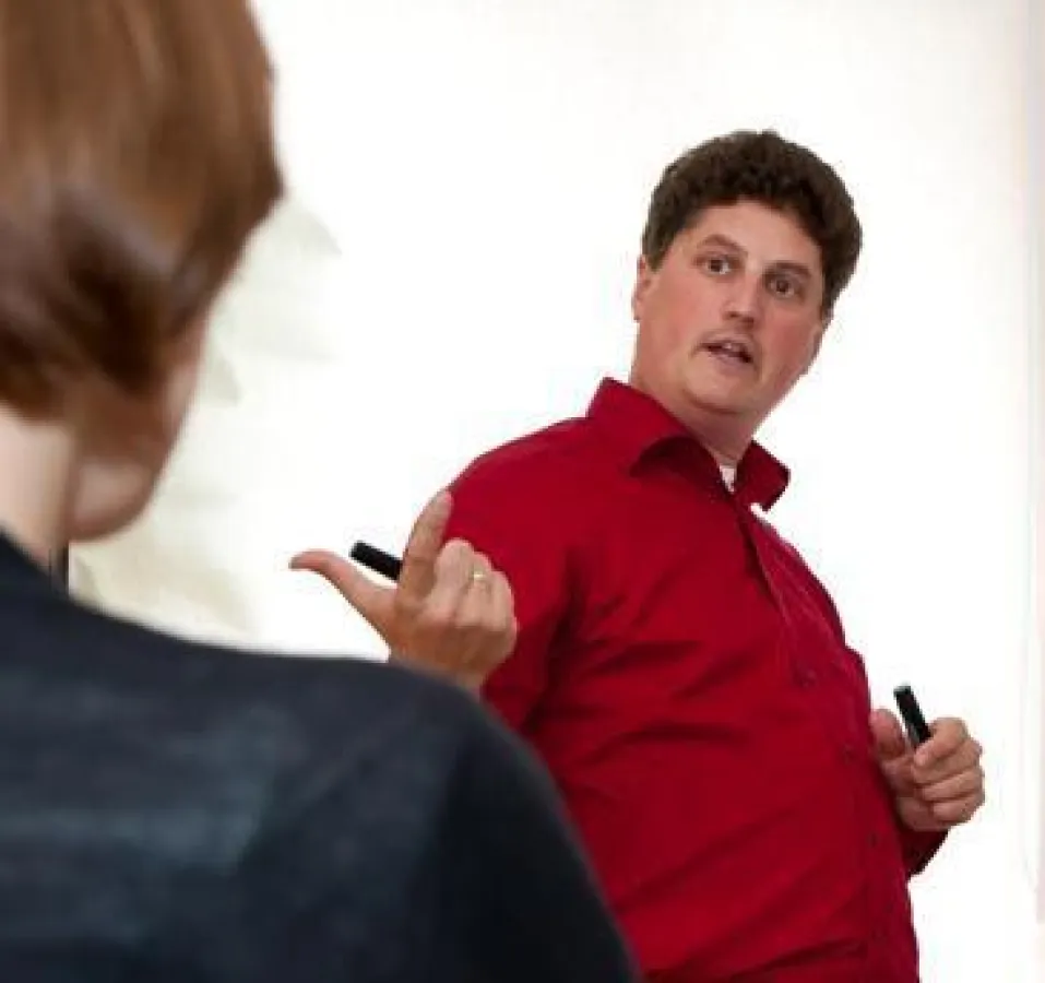 Markus Classen beim Schnuppertag zur Ausbildung zum Pflege- und Sozialcoach (Foto: C. Klant/csmm.de)