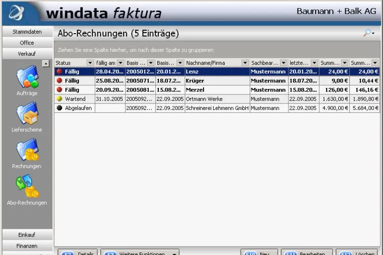 Bild: windata faktura 5 - Neue Warenwirtschaft für kleinere und mittlere Unternehmen