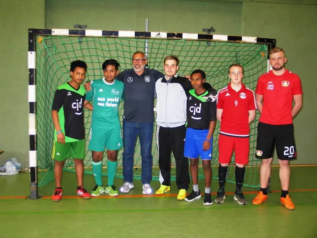 Bild: Projektwoche Fußball gegen Rassismus und Homophobie im Berufskolleg im CJD Frechen