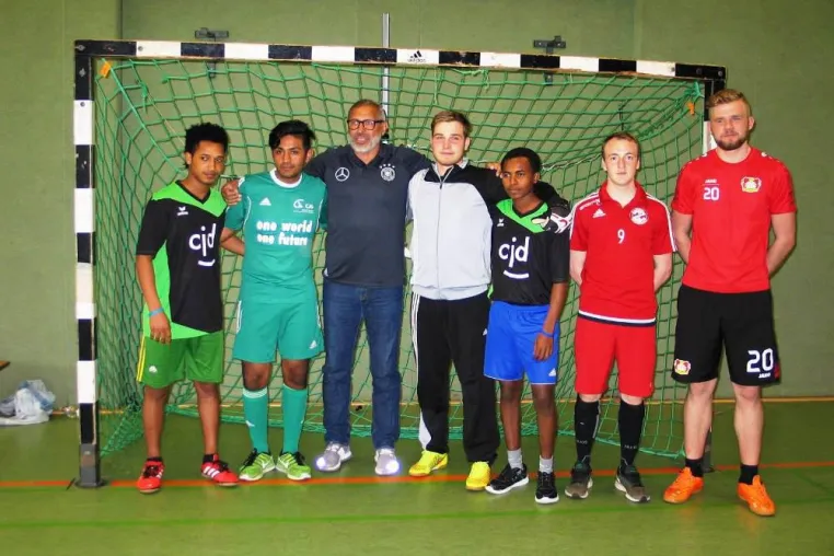 Bild: Projektwoche Fußball gegen Rassismus und Homophobie im Berufskolleg im CJD Frechen