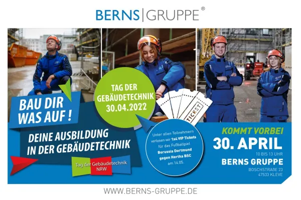 Tag der Gebäudetechnik in NRW: Die Berns Gruppe ist dabei Bild: Tag der Gebäudetechnik in NRW: Die Berns Gruppe ist dabei