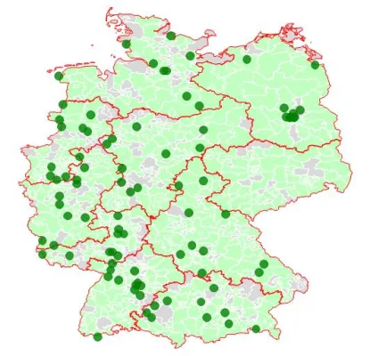 Bild: CityMarker bringt regionale Daten aus Excel schnell und anschaulich auf PowerPoint-Landkarten