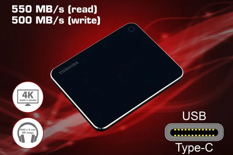 Bild: Toshiba Memory Europe stellt portable SSDs der neuen XS700-Serie vor