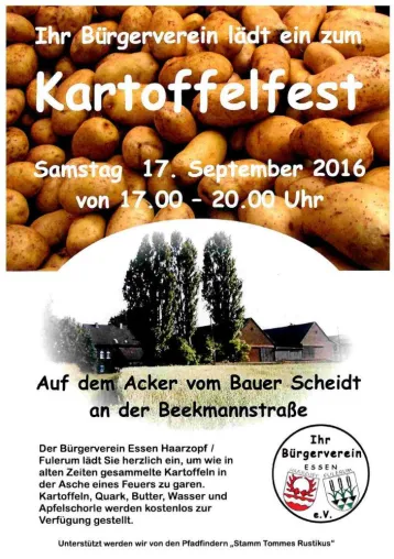 Bild: Bürgerverein lädt Kinder zum Kartoffelfest ein