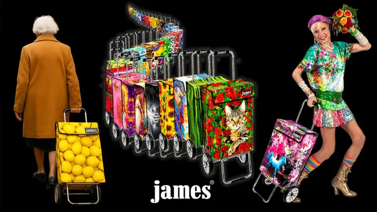 Schluss mit Schleppen! Einkaufstrolley James® ist ein echter Hingucker Bild: Schluss mit Schleppen! Einkaufstrolley James® ist ein echter Hingucker