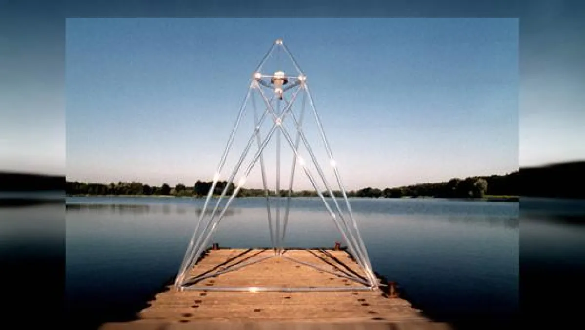 Die Lichtpyramide am Torfmoorsee in Hörstel