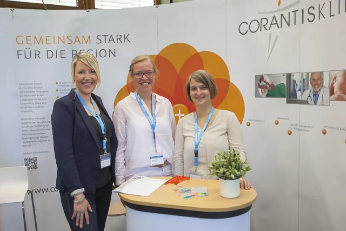 Barbara Raude (Corantis), Gesche Titzmann (LCV Oldenburg) und Marion Pahlmann (Corantis) auf der Kar