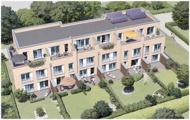 Bild: Erfolgreicher Vertriebsstart: INTERHOMES baut in Hannover-Wettbergen moderne Passivhäuser für Familien