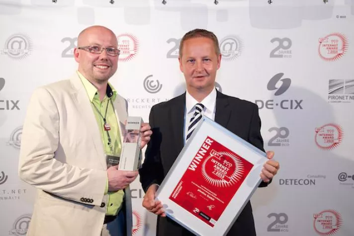 Bild: eco Internet Award 2015 für Bilderkennungs-App pixometer
