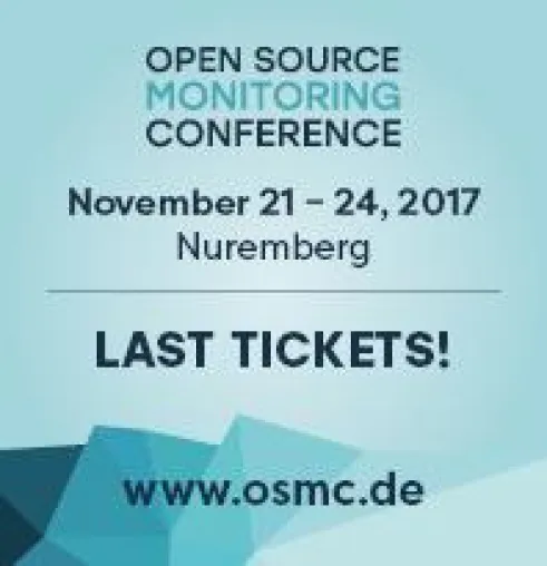 Open Source Monitoring Conference 2017 – Letzte Tickets erhältlich Bild: Open Source Monitoring Conference 2017 – Letzte Tickets erhältlich
