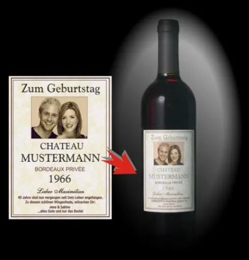 WEIn & SEKT mit eigenem Etikett bereits ab 1 Flasche Bild: WEIn & SEKT mit eigenem Etikett bereits ab 1 Flasche