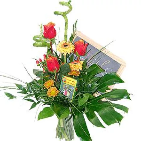 Bild: Flowerdreams.de bietet ab sofort den Einschulungsstrauß an