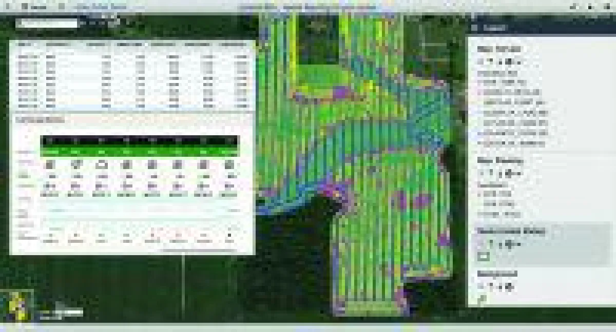 Spatial Analytics für die Landwirtschaft: Das feldbezogene Dashboard in Cadenza Web zeigt zentimetergenau Boden-, Ertrags- und Wet