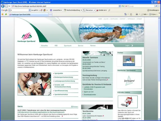 Bild: Startschuss für neue Website des Hamburger Sportbundes