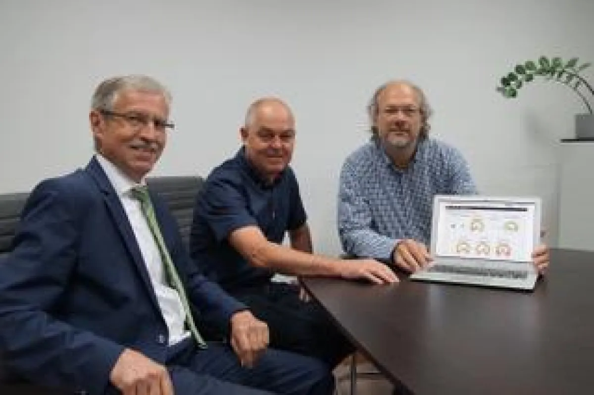 Karl-Wolfgang Brunner, REWAG; Reinhard Fuchs, REWAG; Arno Friedrich, OPTIMUS Meine Energie GmbH, bei