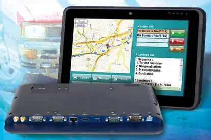 Bild: Fahrzeug – PC mit großem Display