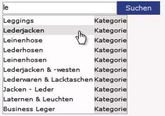 Bild: Online-Shops von Heine in neuem Gewand - Intelligente Produktsuche FACT-Finder jetzt auch Navigations-Lösung