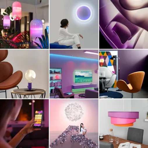 Bild: PANTONE-Farbe des Jahres - Lampenwelt.de präsentiert Lichtideen rund um Very Peri