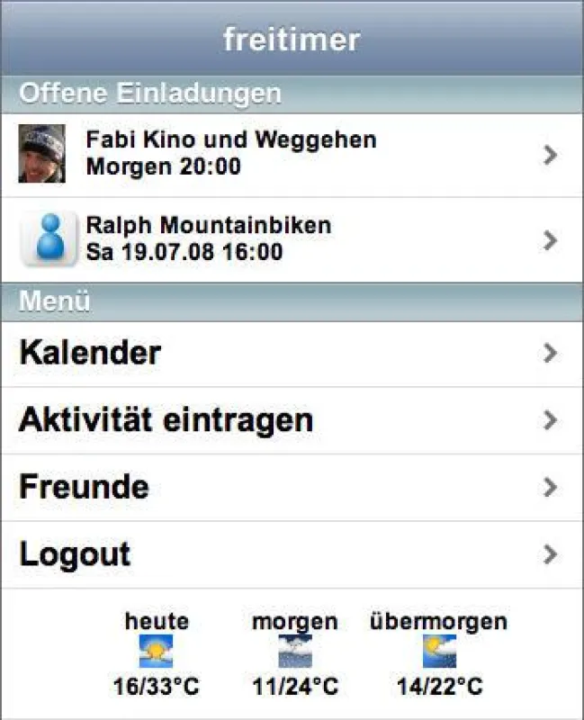 iPhone-Variante von freitimer