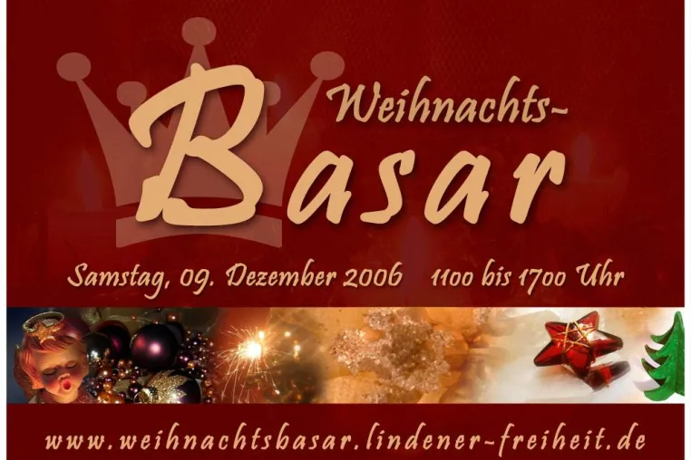 Bild: Kreative gesucht!  Weihnachtsbasar WINTERZAUBER   Sa. 09. Dezember 2006 von 11:00 bis 17:00 Uhr