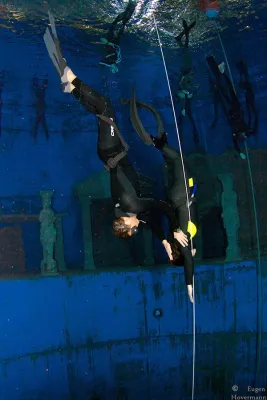 Bild: Das Freitauchevent mit Umberto Pelizzari im Dive4Live, Siegburg vom 26.04.2014 bis 27.04.2013