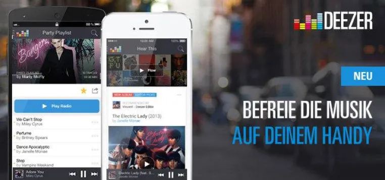 Bild: DEEZER öffnet mobiles Musikstreaming für alle und führt neue Funktionen ein