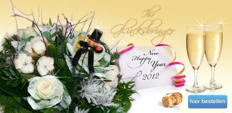 Bild: blumige Glücksbringer zum Jahreswechsel bestellen
