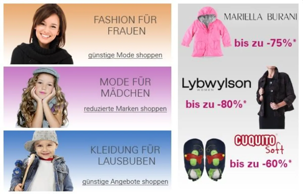 Januar-Angebote im limango Outlet