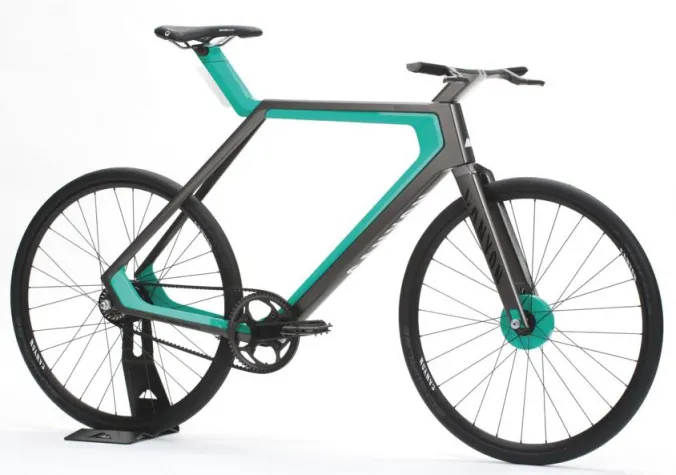 Bild: Das Fahrrad zwischen e-Bike und Pedelec Urban Rush – ein junges Fahrrad für den Stadtverkehr im Jahr 2020