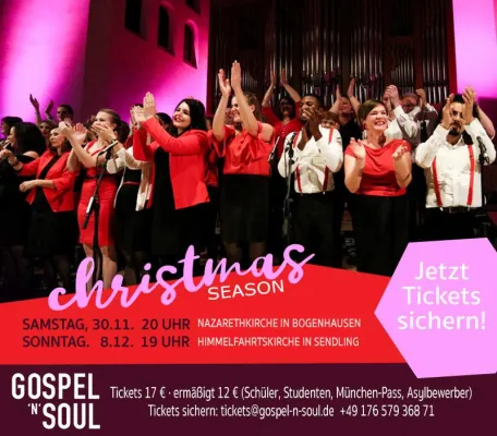 Bild: Gospel’n’Soul – Christmas Edition 2019 Weihnachtskonzerte