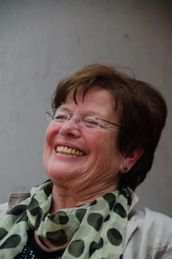 Die glückliche Jubilarin