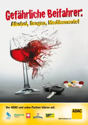 Bild: Neue ADAC-Aktion in Nordbayern unterwegs - aktives „Nein“ zu Suchtmitteln am Steuer