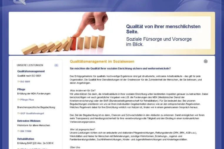 Bild: Qualität von ihrer menschlichsten Seite: DQS mit neuem Web-Auftritt für Qualitätsmanagement im Sozialwesen