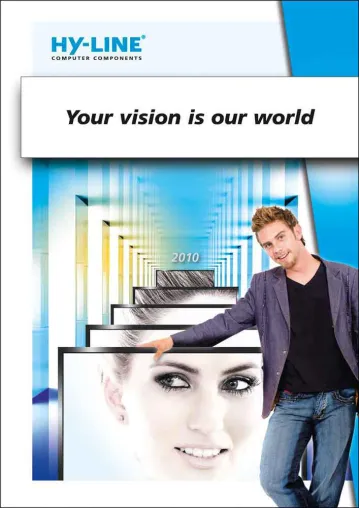 Bild: YOUR VISION IS OUR WORLD - Neue Produktbroschüre von HY-LINE Computer