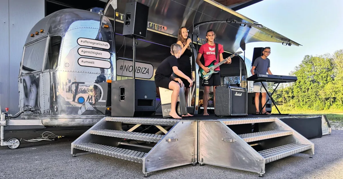 Airstream Mobile Music Stage