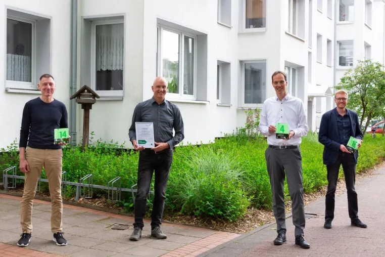 Bild: Das Wohngebiet „Am Strampel“ wird offiziell grün