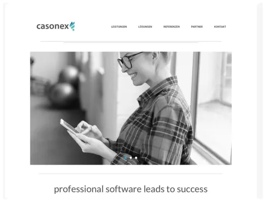 Bild: Neuer Webauftritt - casonex GmbH relauncht Internetpräsemz