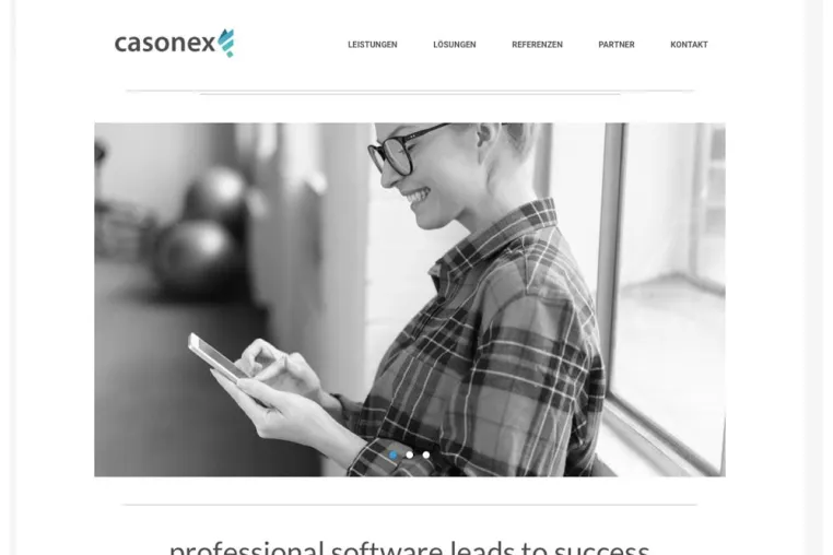 Bild: Neuer Webauftritt - casonex GmbH relauncht Internetpräsemz