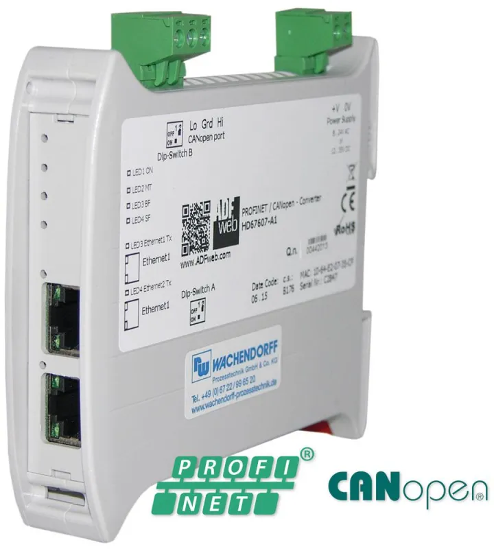 Gateway PROFINET-Slave / CANopen