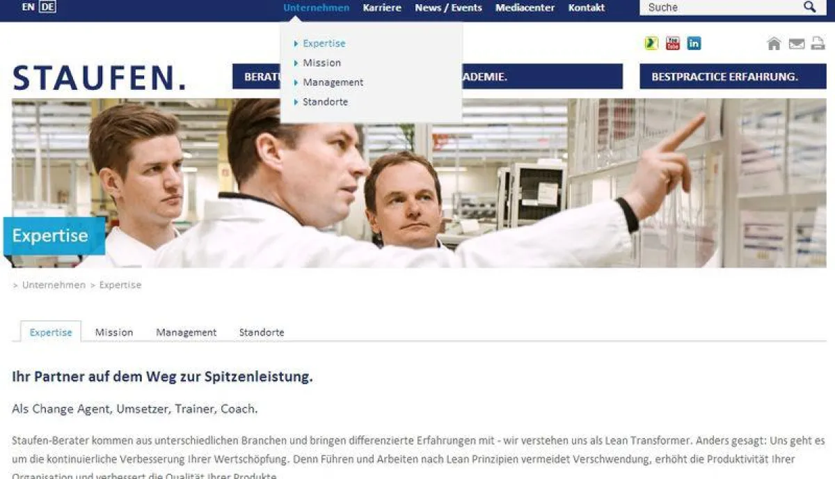 Web-Portal STAUFEN.AG