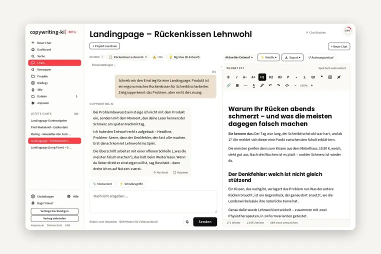 Copywriting-ki.de startet: „Eine KI, die tickt wie ein Werbetexter“ Bild: Copywriting-ki.de startet: „Eine KI, die tickt wie ein Werbetexter“